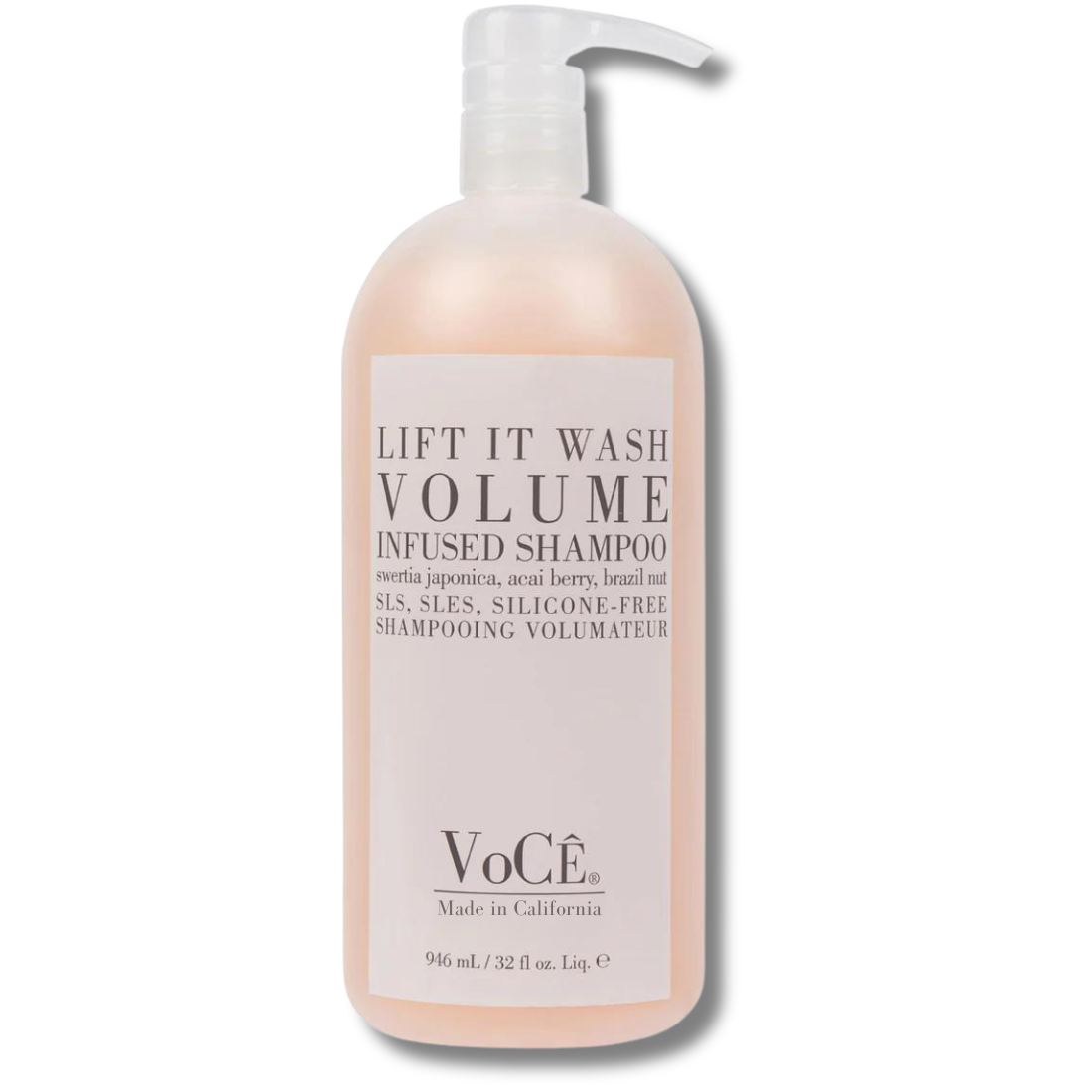 VoCÊ Haircare – Natural | Volume Shampoo - Wash | Volume Infused | Non-Toxic, Cruelty-Free, Vegan Haircare (8.5oz)